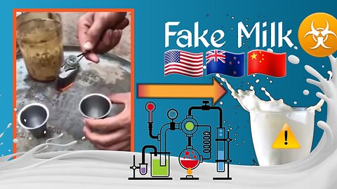 Fake Milk production world 🇺🇲🇮🇳🇳🇿🇨🇳☣️⚠️ is in danger