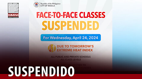 Face-to-face classes sa Maynila, suspendido dahil sa matinding init ng panahon
