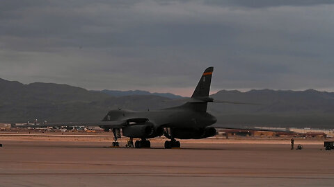 B-Roll: B-1B Lancer Break of Day Operations - Red Flag 23-3