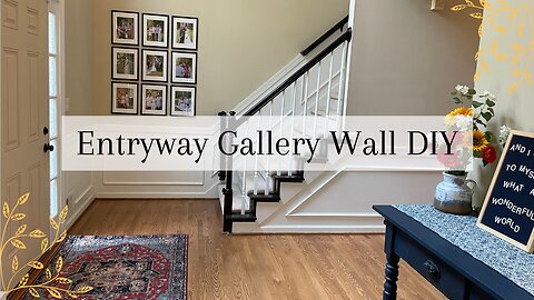Entryway Gallery Wall DIY