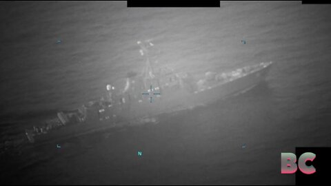 Iranian Navy Warship Fires on Oil Tanker in the Strait of Hormuz
