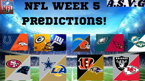 NFL PREDICTIONS - WEEK 5
