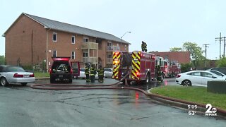 Several people displaced after apartment fire in West Baltimore