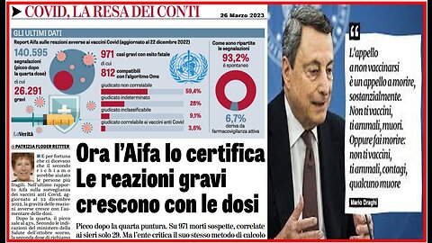 💉MORTE💀IMPROVVISA⚰️ GENOCIDIO DA VACCINO💉COVID: SI CHIAMINO IN CAUSA I FAUTORI ☠️ 🙈 🙉 🙊