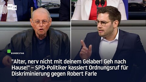 "Alter, nerv nicht!" – SPD-Politiker kassiert Ordnungsruf für Diskriminierung von Farle