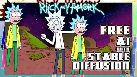 Rick and Morty Stable Diffusion made on the Weeknd - Get Schwifty #shorts