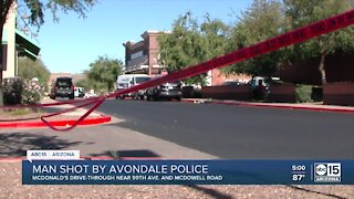 Man shot by police outside Avondale McDonald's