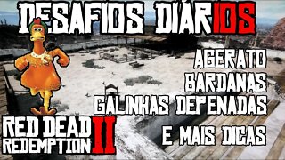 RED DEAD ONLINE DESAFIOS DIÁRIOS AGERATO, BARDANA E MAIS