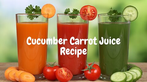 Cucumber Carrot Juice Recipes For Good Health | Improve Immunity #detox #recipe #health