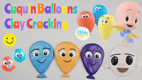 Satisfying Video ASMR Cuquin Balloons and More | Learning Colors and More Clay Cracking | Cuquin y Cleo Grietas de arcilla