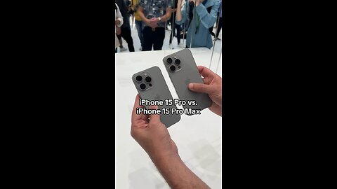 iPhone 15 Pro vs 15 Pro Max