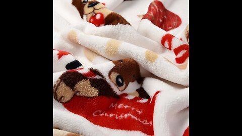 KIWITATA Puppy Dog Blanket Warm Dog Cat Fleece Sleep Blankets Pet Mat Bed Cover with Paw Print...