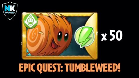 PvZ 2 - Epic Quest: Tumbleweed - Level 1 Plants