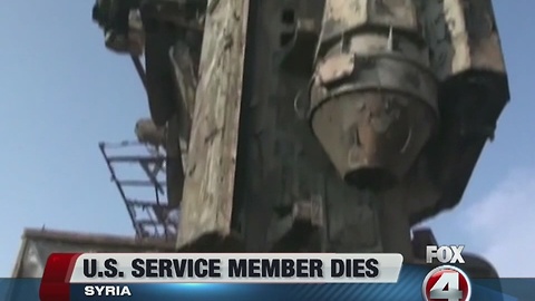 U.S. service member killed in Syria
