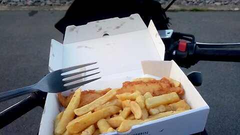 #biker, #chips, forking fish