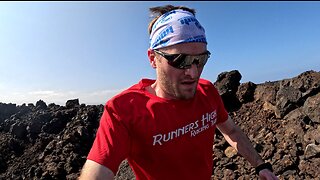 Trail Run on Kings Highway Foot Trail Waikoloa Big Island Hawaii