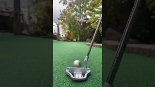 Putting With a Pure Silver Golf Ball