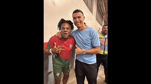 Ronaldo meets His fan Ishowspeed