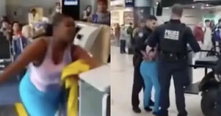 Chaos Erupts at Airport as Airline Worker is Hit By Flying Computer Monitor