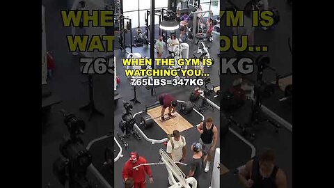 When The Whole Gym Watches You Lift…👀