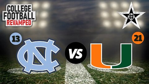 NCAA Football 14 - CFB Revamped - Dynasty Mode - North Carolina vs Miami