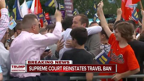 Supreme Court reinstates travel ban