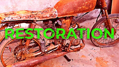 Restoration Abandoned Motorcycle Honda 70cc 4 Stroke Finalization