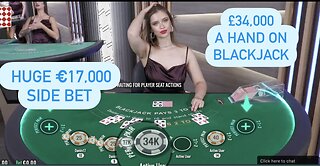 Start with €17,000 increased to €34,000 Every Hands whole Session black jack