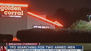 Two armed men on the run after attempted robbery at Golden Corral