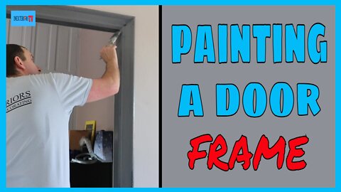 Painting an internal door frame. How to paint a door frame.