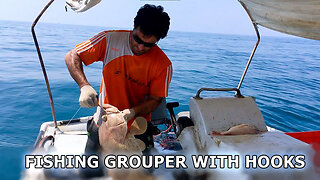 fishing grouper with hooks