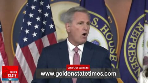 JUST IN: Kevin McCarthy EXPLOSIVE Speech on January 6th Hearings and SF Recalling Radical DA!
