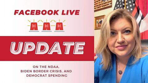 Facebook Live With Rep. Cammack Discussing The NDAA, Biden Border Crisis And Democrat Spending