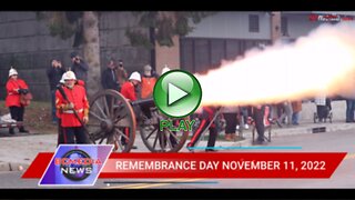 Remembrance Day 11.11.22 What an Honour to Fire a Canon to Salute our fallen!