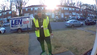 Trolling a Door to Door Salesman through my Doorbell Camera 🤣