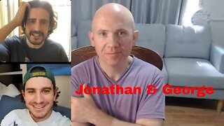 Jonathan Roumie aka Jesus did a live with George Xanthis aka John before his visit to Rome