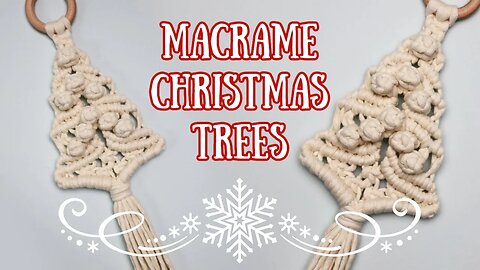DIY Macrame Christmas Tree Wall Hanging Ornament