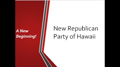 Why The New Republican Party of Hawaii