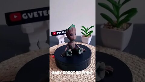 3D Printed Baby Groot - Guardians of the Galaxy. #shorts #guardiansofthegalaxy #groot #marvelstudios