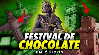 Festival internacional de chocolate [Óbidos em Portugal], Castelo de Óbidos, Esculturas de Chocolate