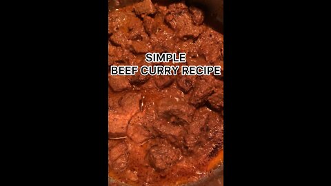 SIMPLE Beef Curry RECIPE !
