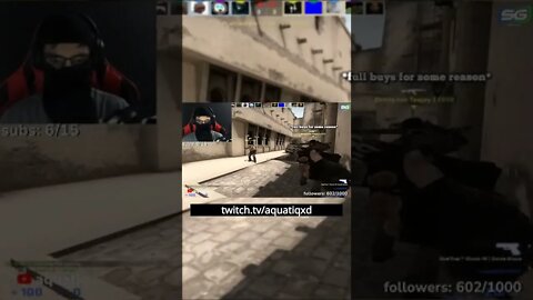 CSGO but i'm playing with the most OBLIVIOUS teammates #shorts