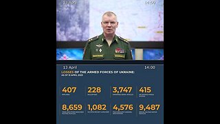 13.04.23 ⚡️ Russian Defence Ministry report on the progress of the deNAZIfication of Ukraine