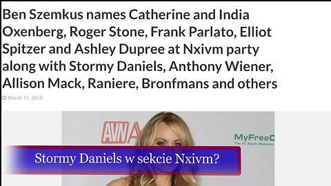 Stormy Daniels w sekcie Nxivm?