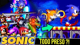 Jogo do Sonic e Tails PRESOS ?! | Sonic 2 Knuckles Chaotix #shorts