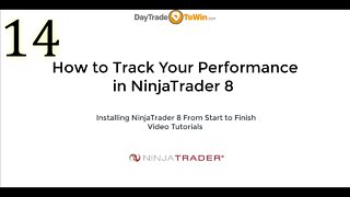 NinjaTrader 8 How To Track Your Performance Video Tutorials Part 14