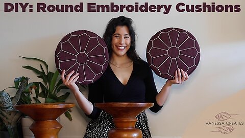 Stitch and Relax: DIY Sew and Embroider Round Cushions