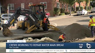 Crews make progress in East Village water main break repair