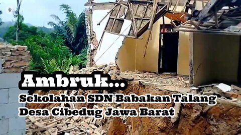 Ambruk, Sekolahan SDN Babakan Talang Desa Cibedug Bandung Jawa Barat