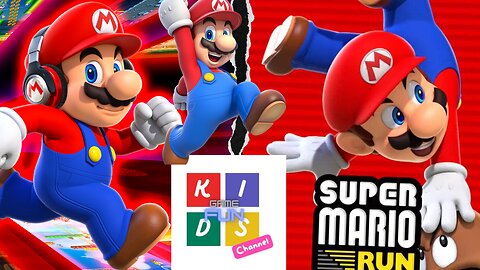 Super Mario run, part 1 (test best funny games for children and teenagers)